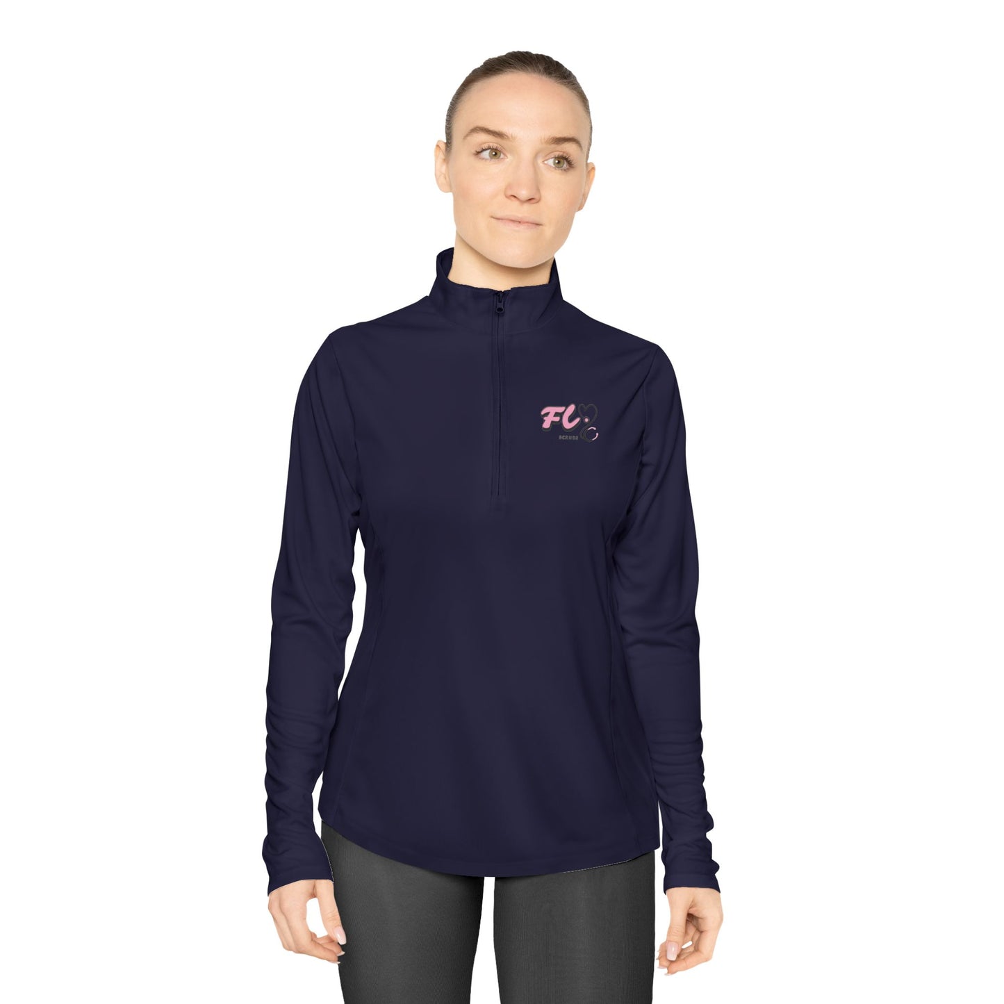 Flyscrubs Logo Quarter-Zip Pullover