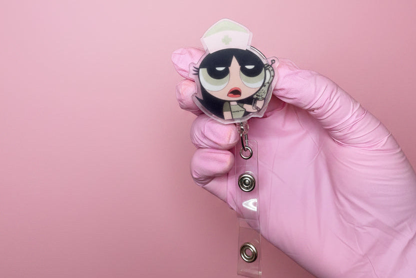 Baddie Nurse Buttercup Badge