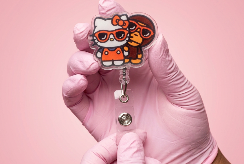 Shaded Bape X Kitty Badge