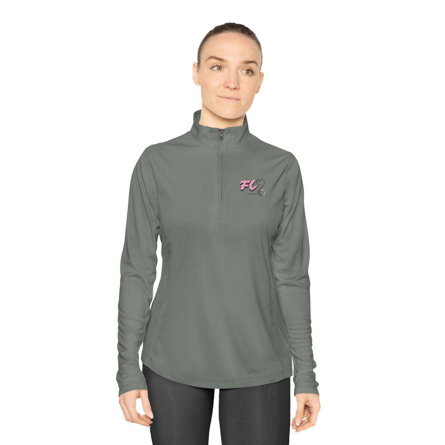 Flyscrubs Logo Quarter-Zip Pullover