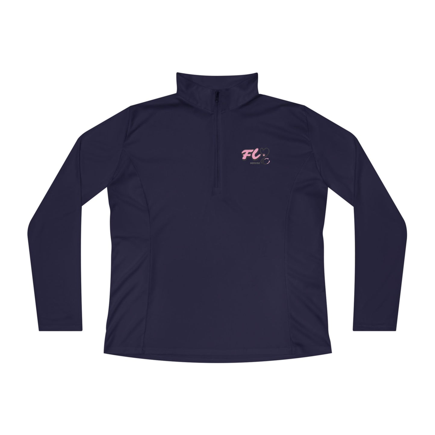 Flyscrubs Logo Quarter-Zip Pullover