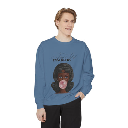 Bubblegum Babe Sweatshirt — Vintage “That Girl In Surgery ” Graphic