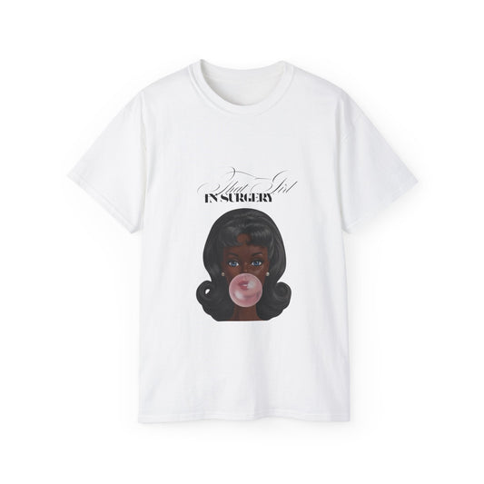 Vintage Bubblegum Barbie Tee — "That Girl in Surgery" Graphic T-Shirt