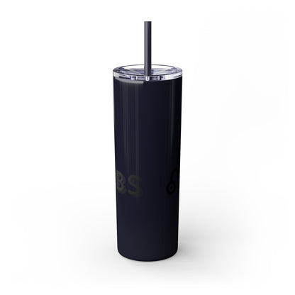Flyscrubs Skinny Tumbler with Straw, 20oz