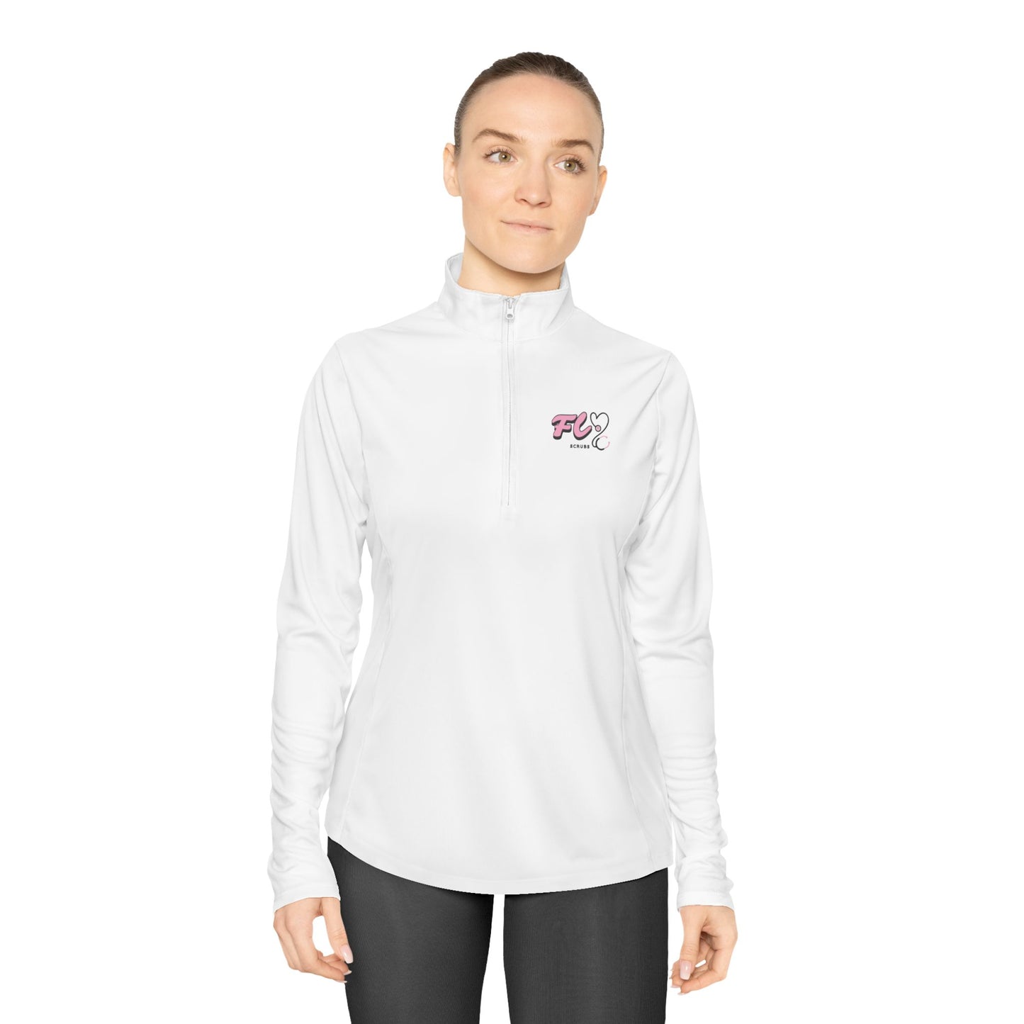 Flyscrubs Logo Quarter-Zip Pullover