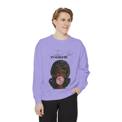 Bubblegum Babe Sweatshirt — Vintage “That Girl In Surgery ” Graphic