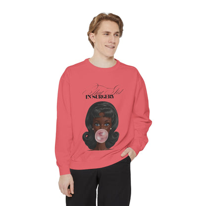 Bubblegum Babe Sweatshirt — Vintage “That Girl In Surgery ” Graphic