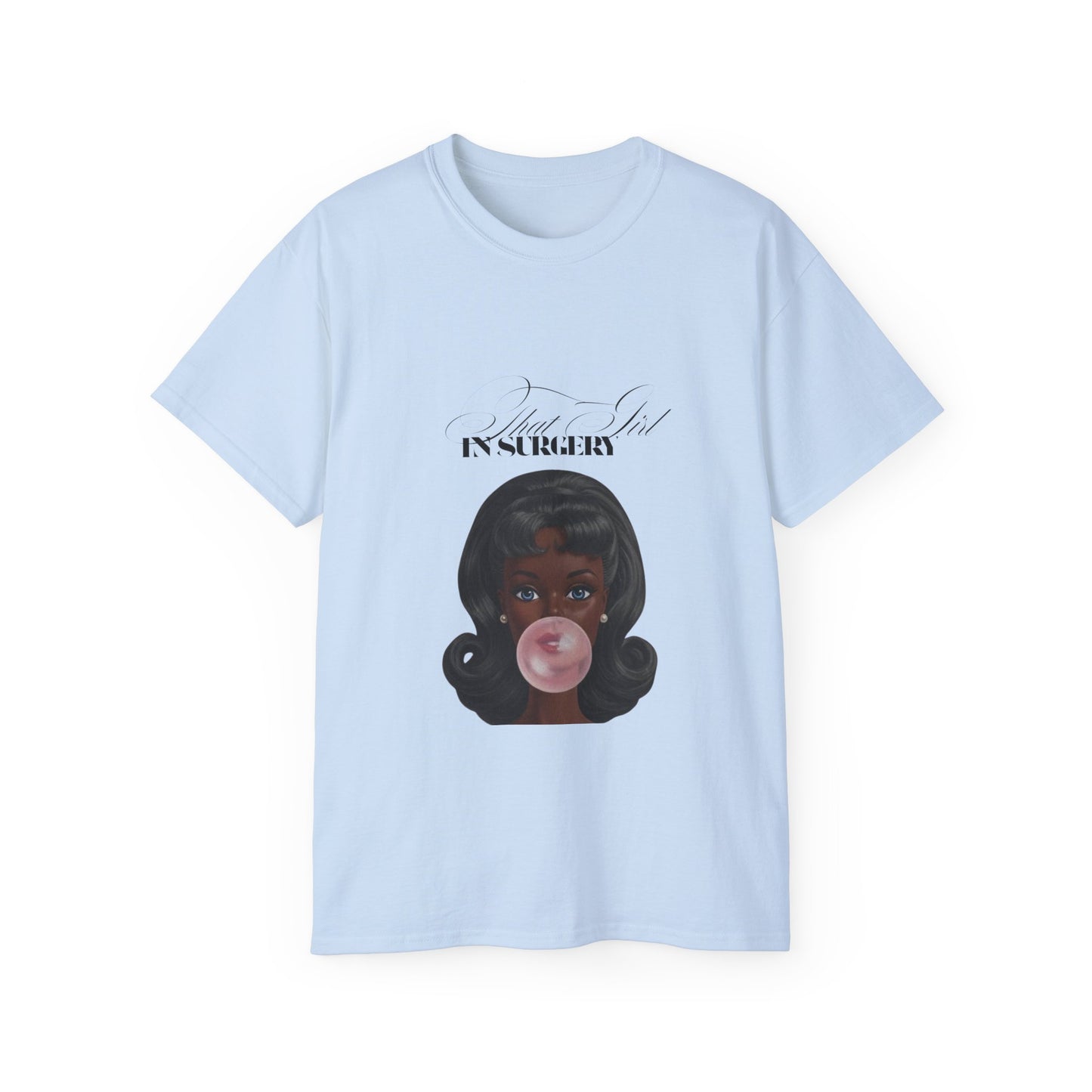 Vintage Bubblegum Barbie Tee — "That Girl in Surgery" Graphic T-Shirt
