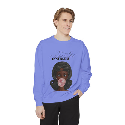 Bubblegum Babe Sweatshirt — Vintage “That Girl In Surgery ” Graphic