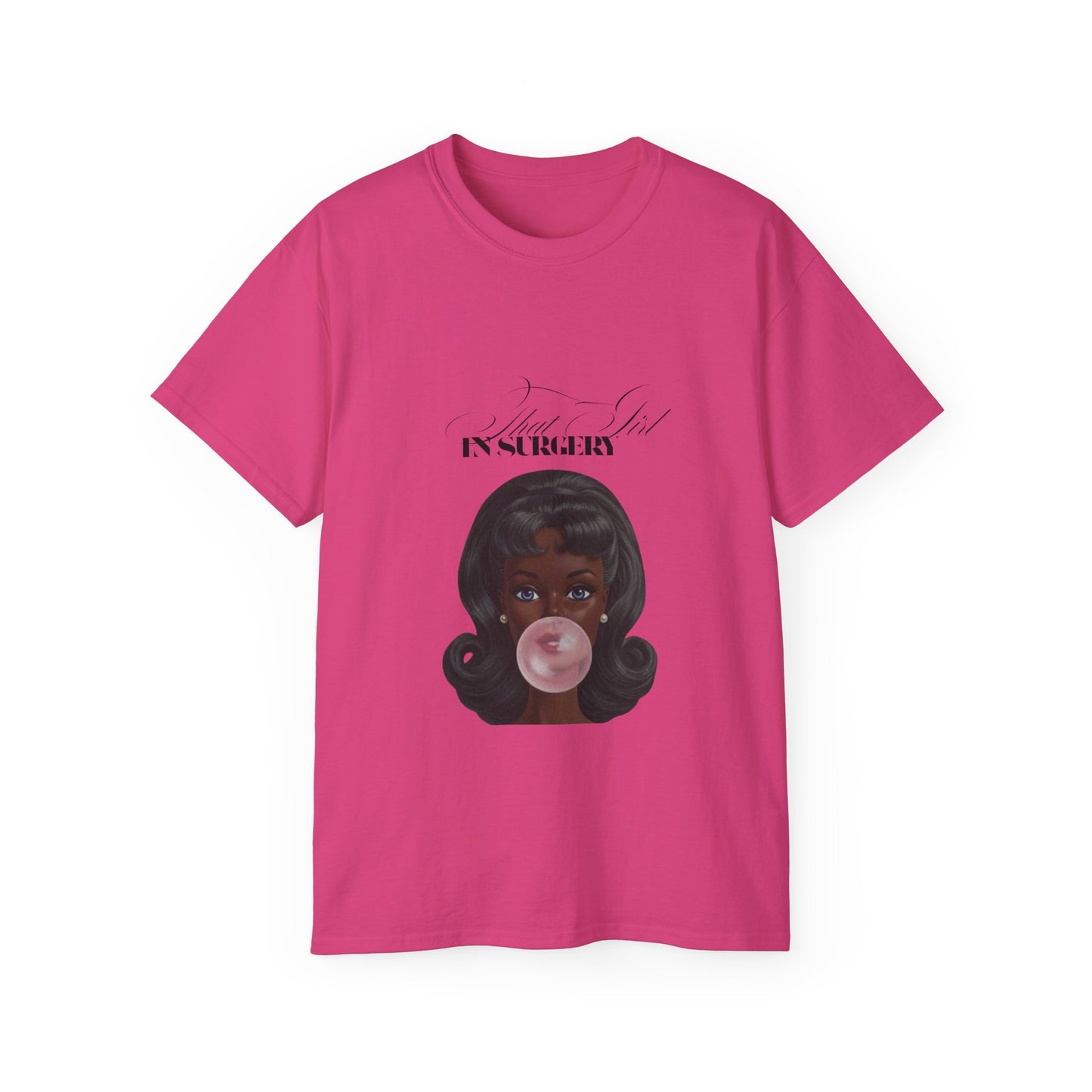Vintage Bubblegum Barbie Tee — "That Girl in Surgery" Graphic T-Shirt