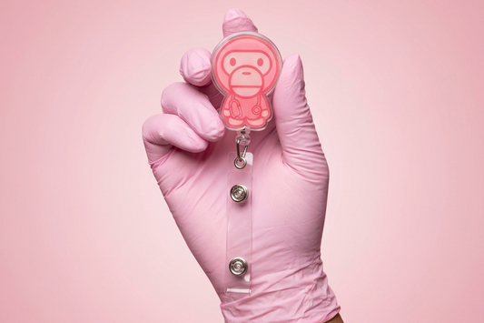 Pink Bape Badge