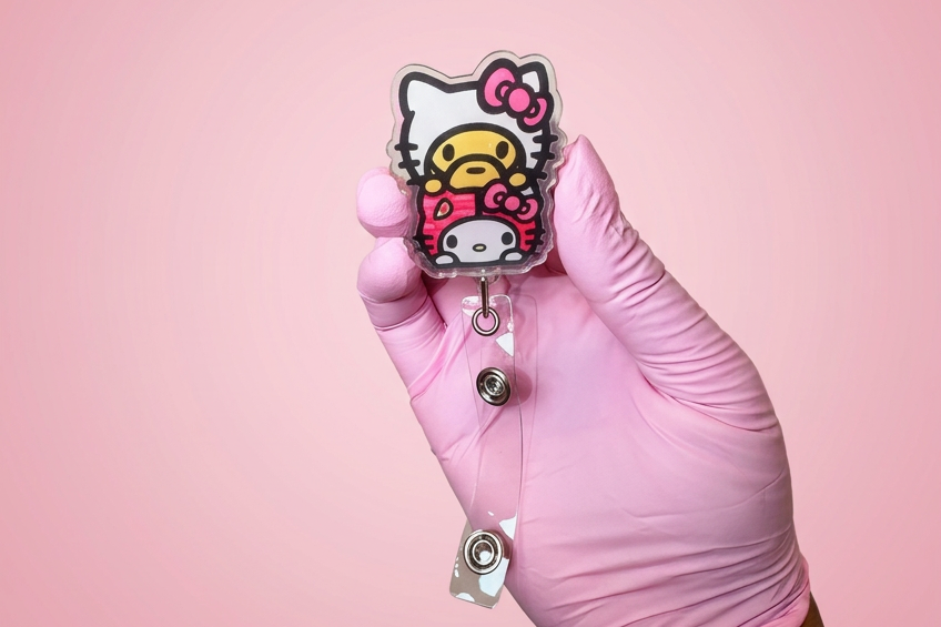 Bape x Kitty Bestie Badge