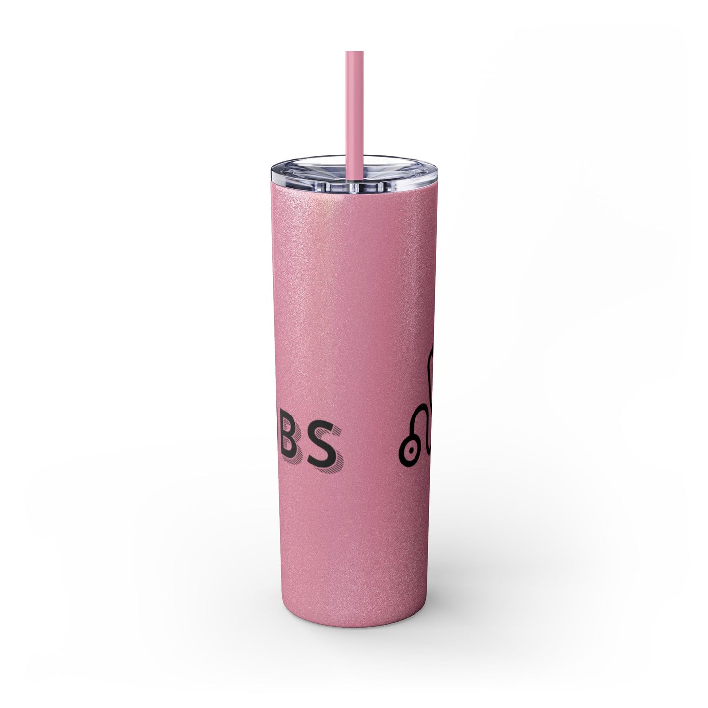 Flyscrubs Skinny Tumbler with Straw, 20oz
