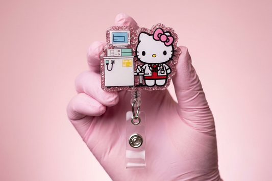 Ultrasound Kitty Badge