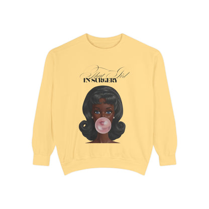 Bubblegum Babe Sweatshirt — Vintage “That Girl In Surgery ” Graphic