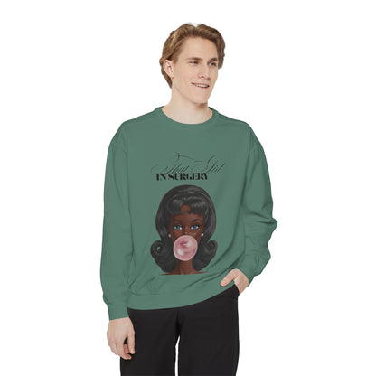 Bubblegum Babe Sweatshirt — Vintage “That Girl In Surgery ” Graphic