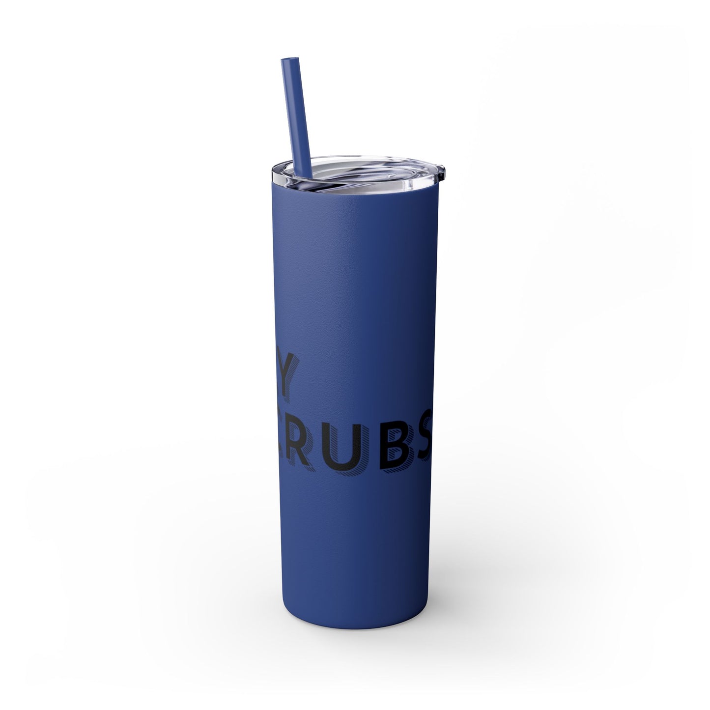Flyscrubs Skinny Tumbler with Straw, 20oz