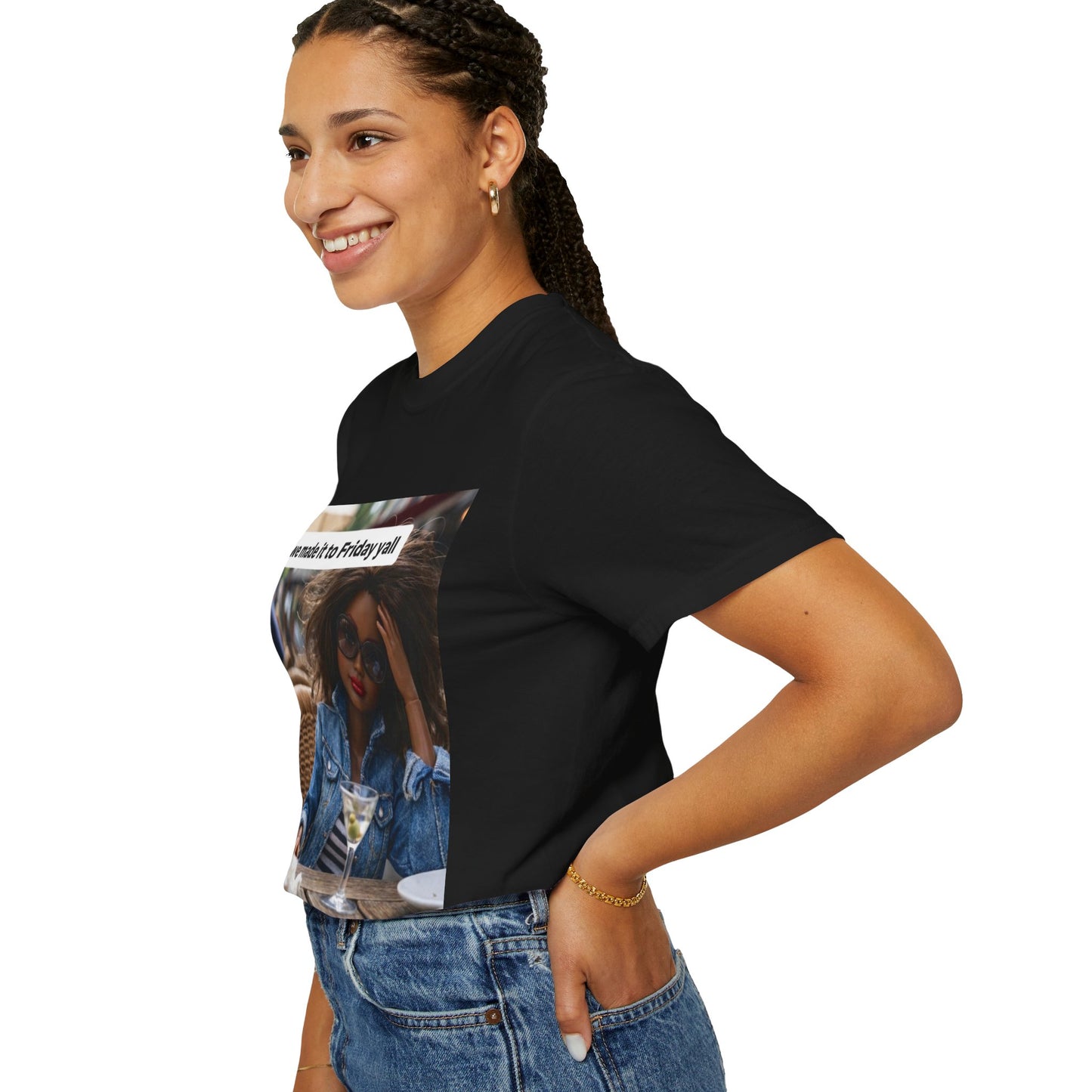 Friday Vibes T-Shirt — "we made it to Friday y'all"