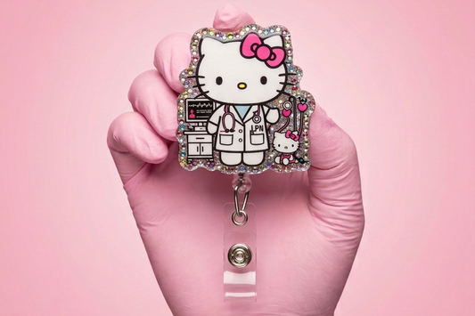 NICU Hello Kitty Badge
