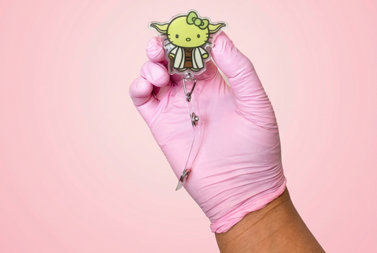 Hello Kitty Yoda Badge