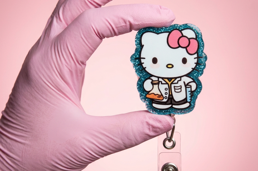 Pathology Kitty Badge