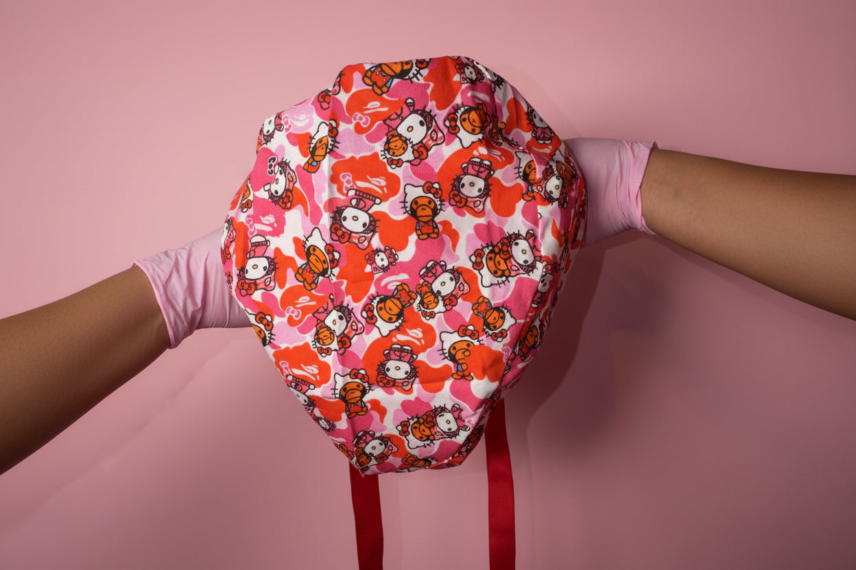 Pink Bape X HK Ponytail