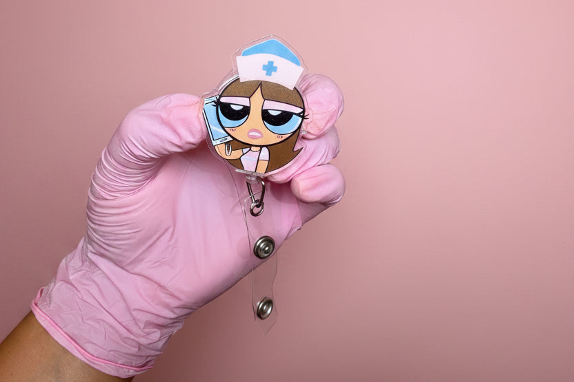 Baddie Blossom Nurse Badge
